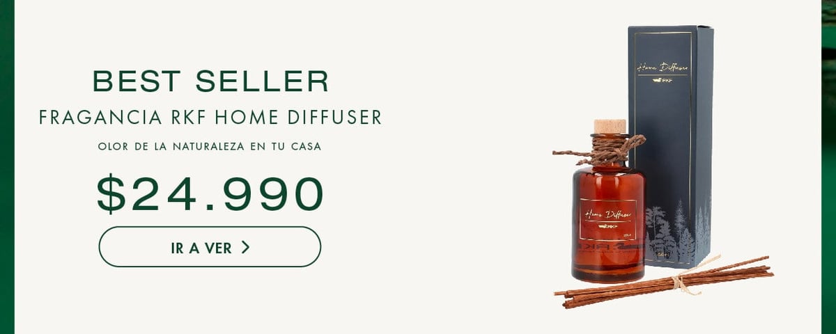 Fragancia RKF home diffuser olor a la naturaleza en tu casa $24.990